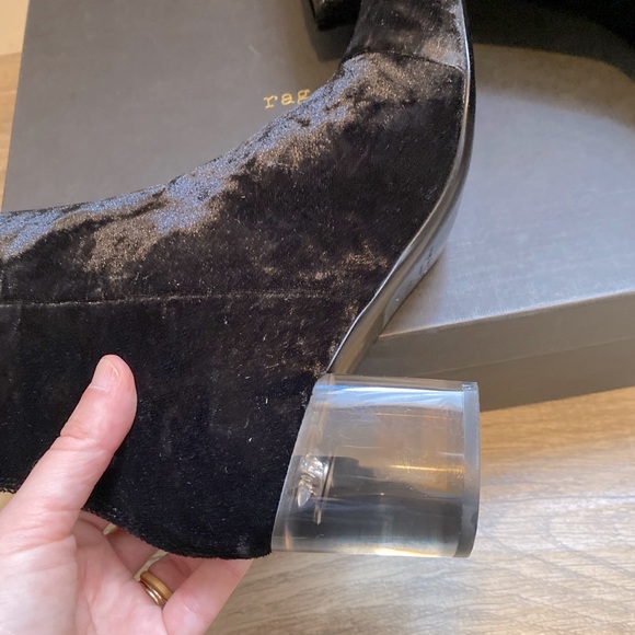 NIB - Rag & Bone Drea Black Velvet Boot - size 6.5 - Picture 6 of 14